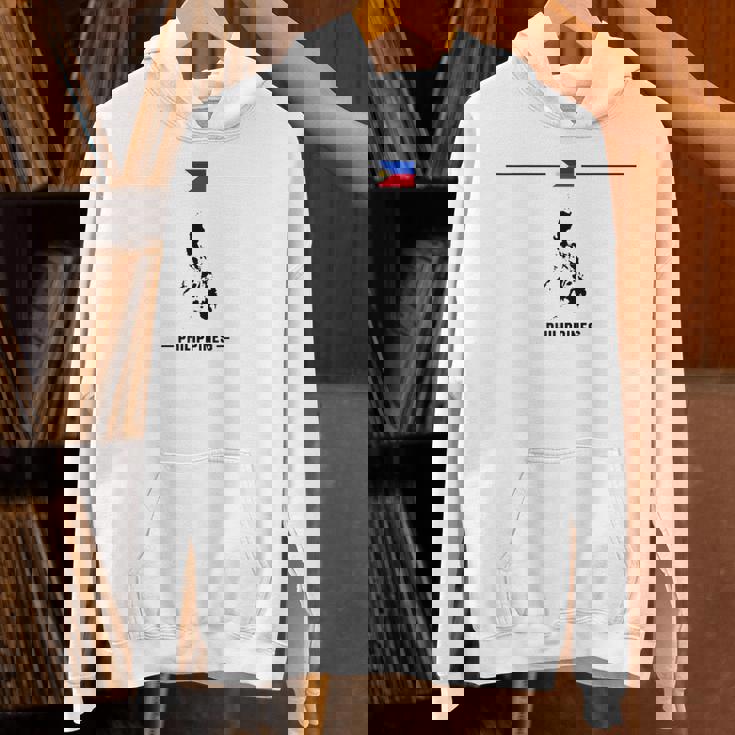 フィリピンの国旗、地図と国の名前 フィリピン パーカー