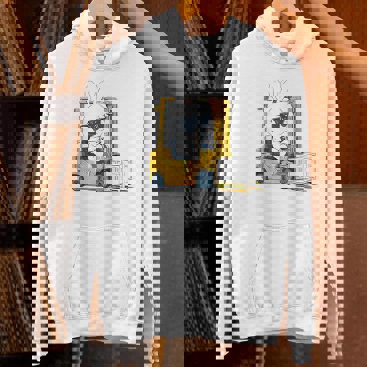 フォークリフト オペレーター フォークリフト ドライバー 物流 うさぎ イースター パーカー