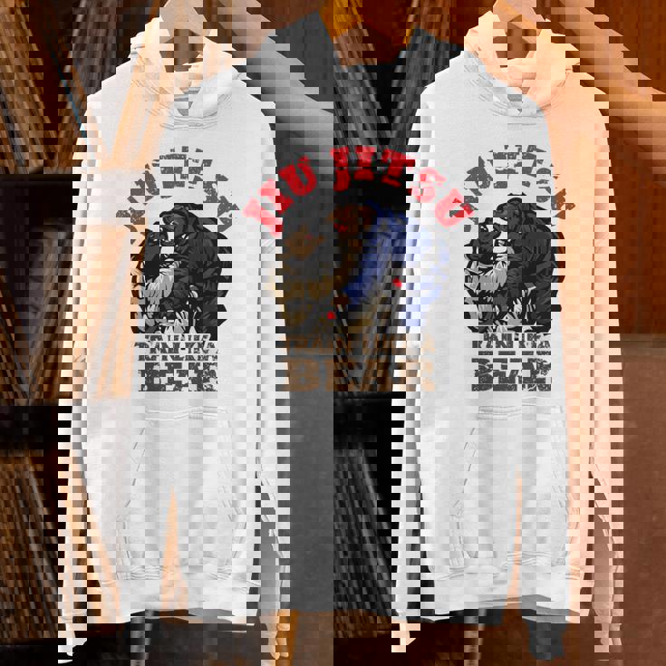 ブラジリアン柔術 Bjj クマのように訓練する 長袖tシャツ パーカー