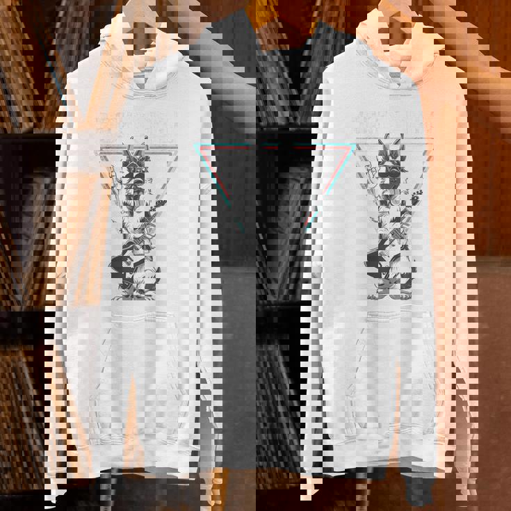 ロックンロール ドッグ ギター ミュージック バイブ パーカー