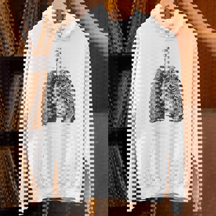 人間の心臓の肺 ビンテージ医療解剖学 解剖学的肺 パーカー