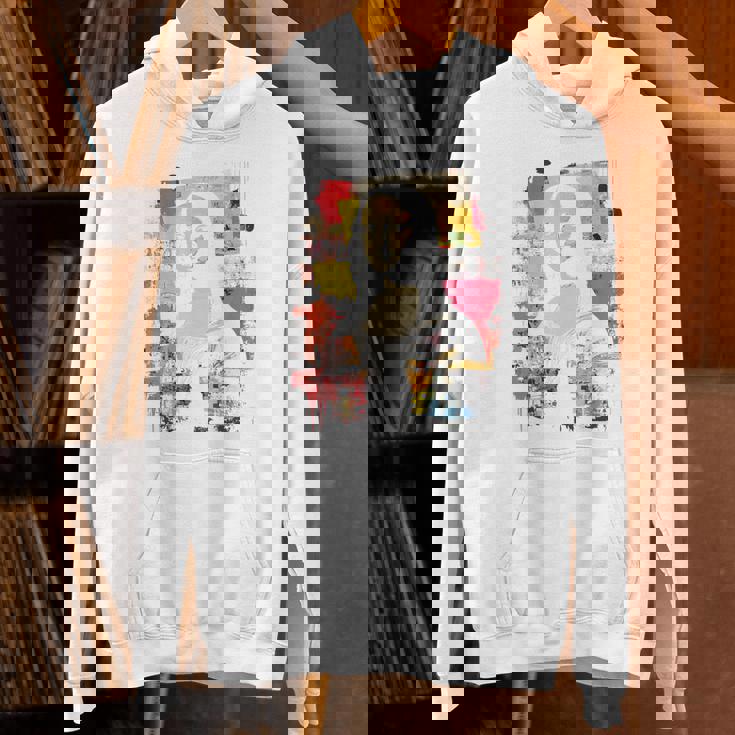 抽象グラフィティ モナリザ バックプリント パーカー