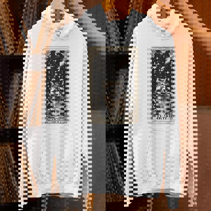 星のタロットカード アライグマ 占星術 神秘的なアライグマ パーカー