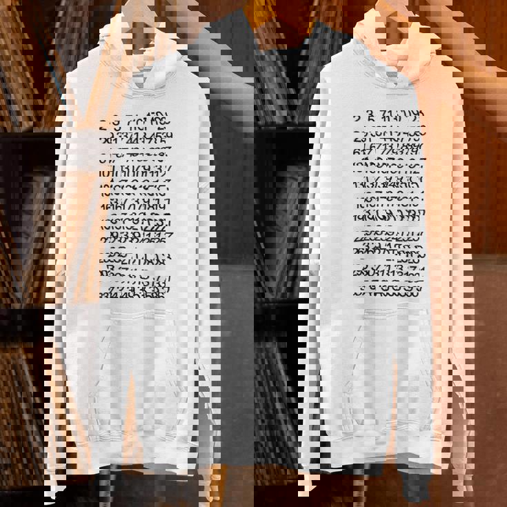 素数 数学 数式 公式 元素記号 化学式 物理 虚数 周期表 円周率 メンズ キッズ 子供 白 プリントosu パーカー