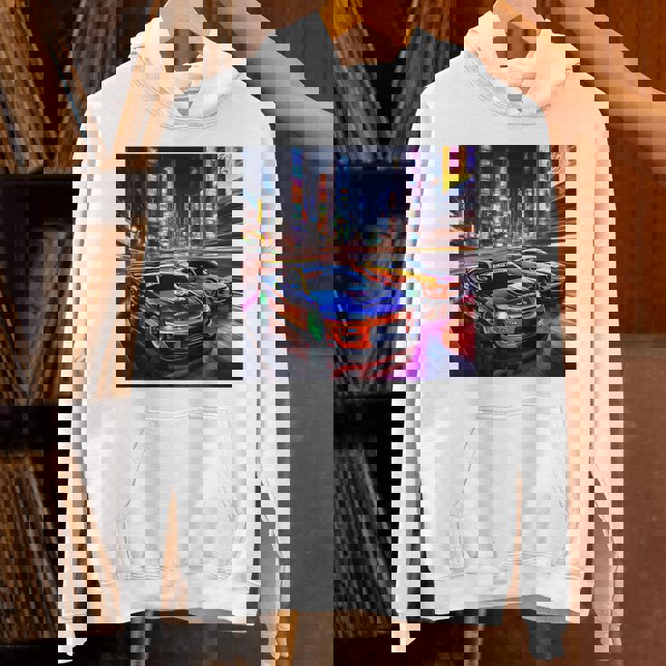 背面にjdmドリフトレーシングカー東京ドリフトスカイライン2台。 パーカー