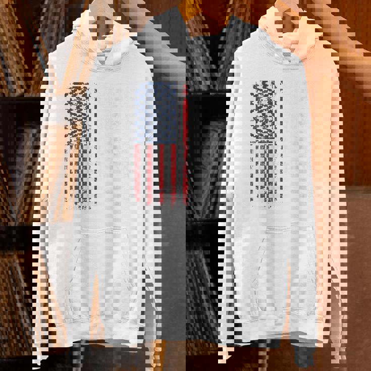 葉巻ウィスキーガン&フリーダム アメリカ国旗 7月4日 バック パーカー