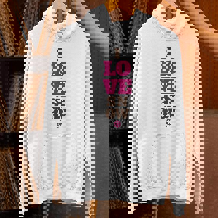 雪の冬が大好き パーカー