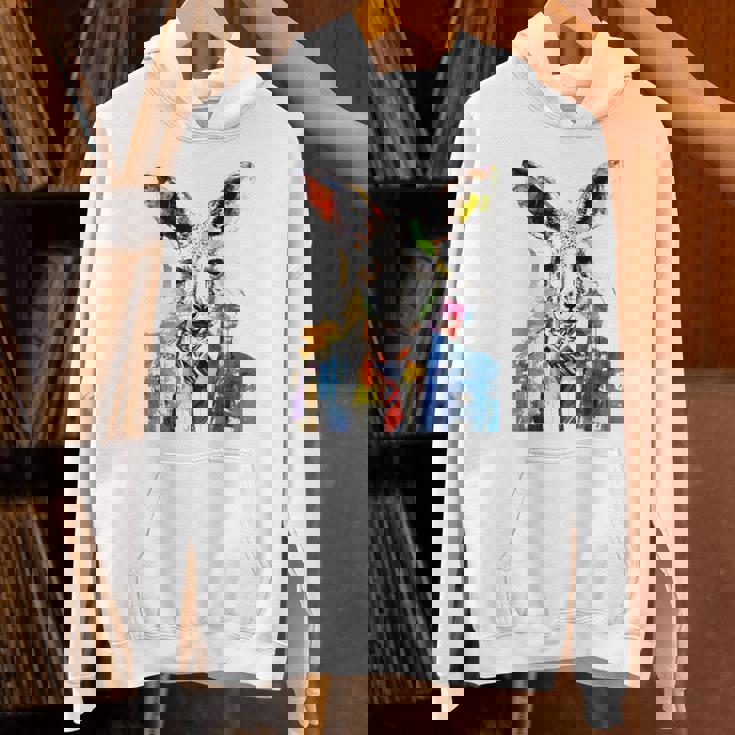 鮮やかなカンガルー、ネクタイ付き。 パーカー