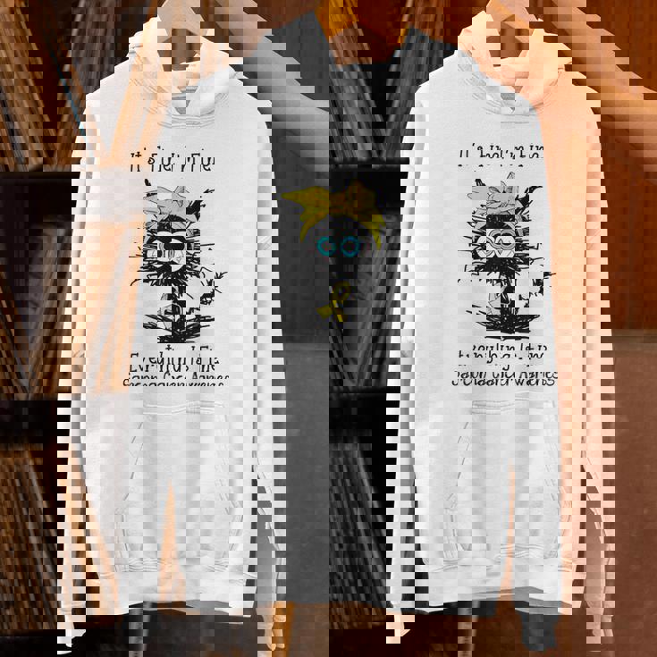 黒猫大丈夫だよ元気だ肉腫啓発 パーカー