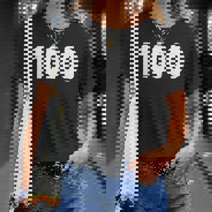 100 数字 サッカー メンズ レディース キッズ ギフト Tシャツ 彼女への贈り物