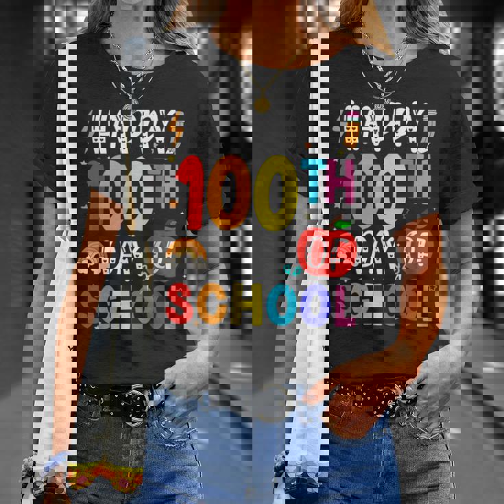 100th Day Of School Teachers Students 100 Days Of School T-Shirt Gifts for Her