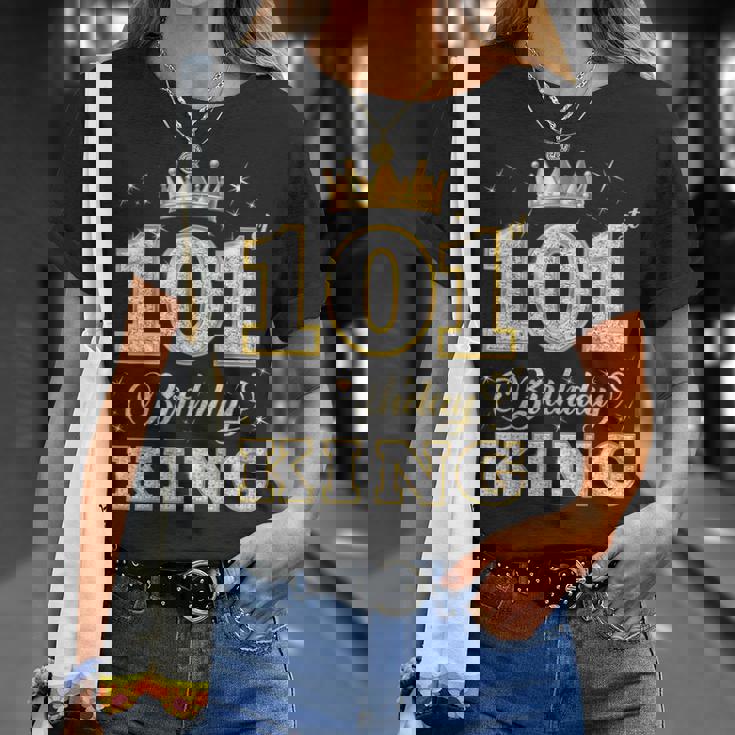 101歳の誕生日王 101歳の誕生日パーティー Tシャツ 彼女への贈り物