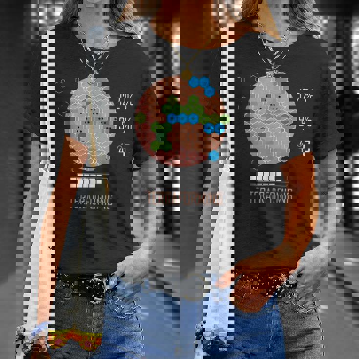 16 Bit Mars Is Terraforming シャツ ボードゲーム Tシャツ 彼女への贈り物