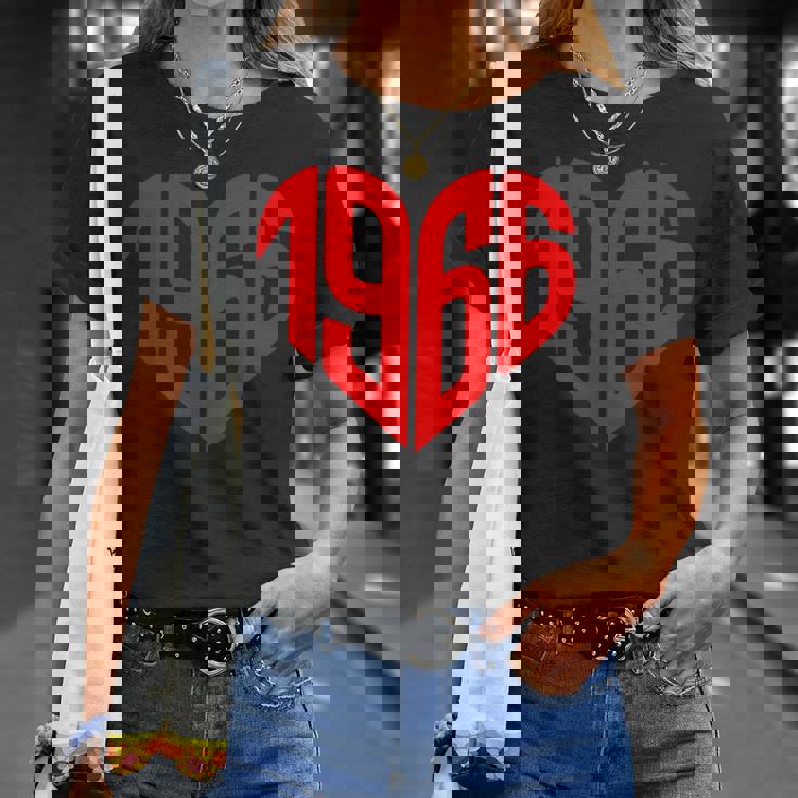 1966 ハート ヴィンテージ 1966年製 ハート型 還暦祝い Tシャツ 彼女への贈り物