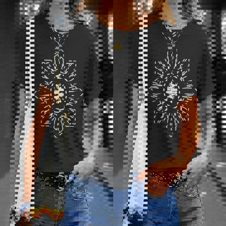 3つ星と太陽 フィリピン フィリピン Tシャツ 彼女への贈り物