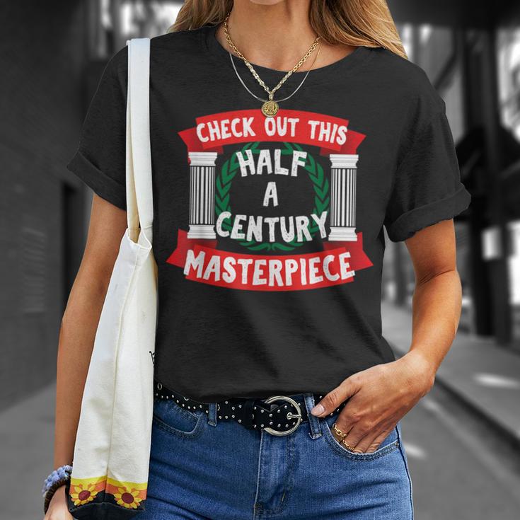 50E Anniversaire De Chef-D'œuvreieux D'un Demi-Siècle T-Shirt Cadeaux pour elle