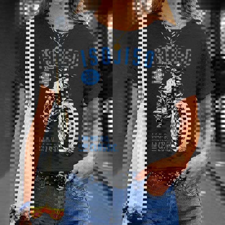 50歳 早寿お祝い 五十路 バイク好き 車好き クラシックバイク I'm Not Old I'm Classic Tシャツ 彼女への贈り物