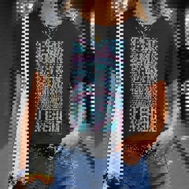 50歳の誕生日の面白いシャツ オールドメーター 面白い50歳ギフト Tシャツ 彼女への贈り物