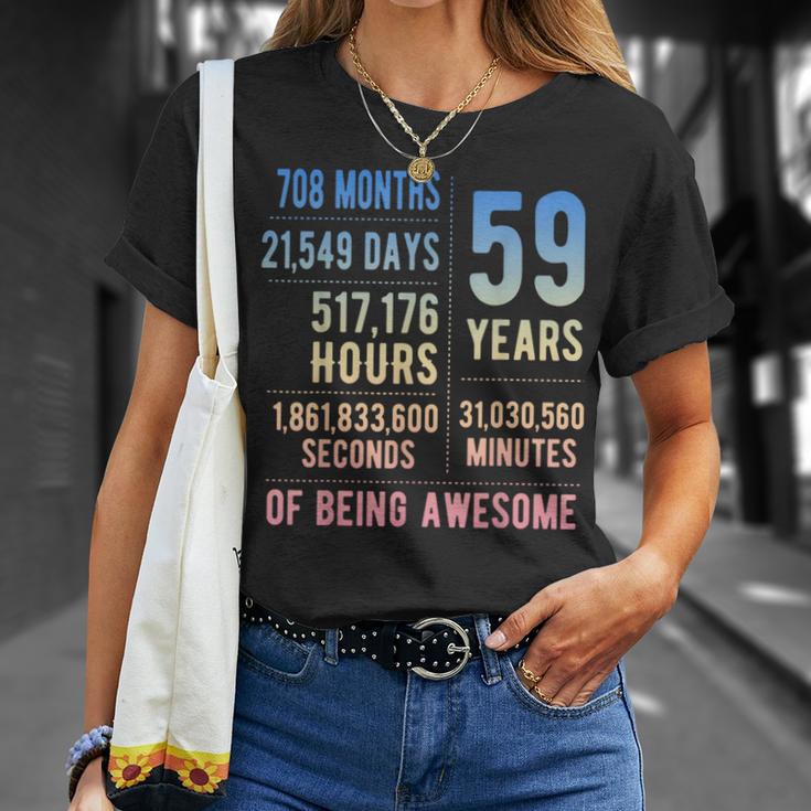 59歳の誕生日 男性 女性 面白い 59歳 Tシャツ 彼女への贈り物