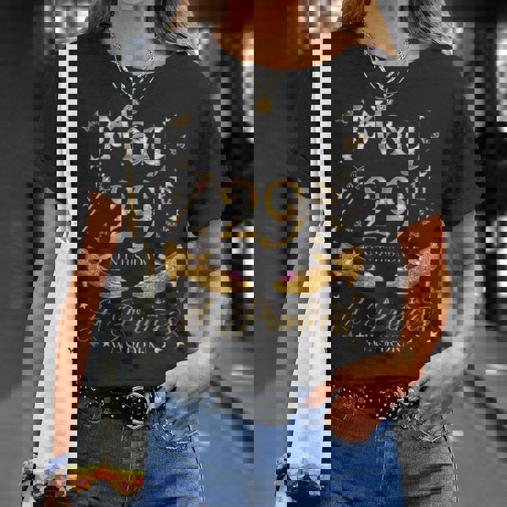 5月29日 プリンセスが生まれた 5月29日 誕生日 女の子 長袖tシャツ Tシャツ 彼女への贈り物