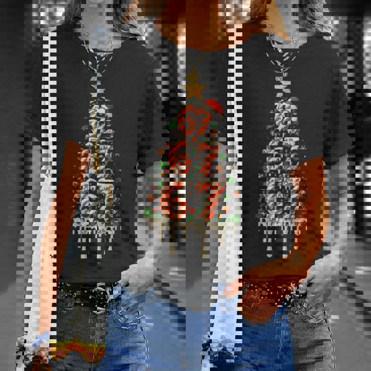 67 Six Seven Dripping Christmas Tree Rugby Brainrot Tank Top T-Shirt Gifts for Her