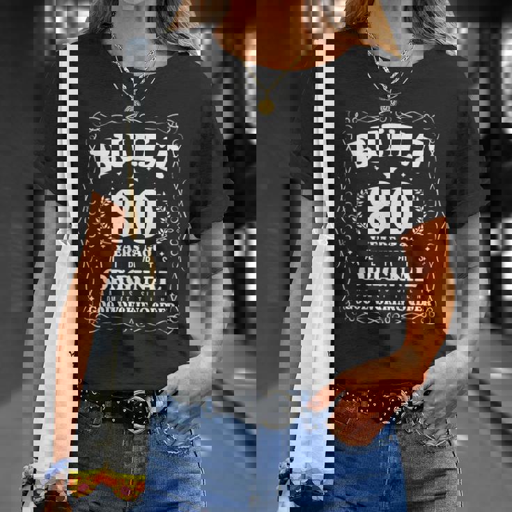 80年前に建てられたヴィンテージファニー80歳の誕生日。 Tシャツ 彼女への贈り物