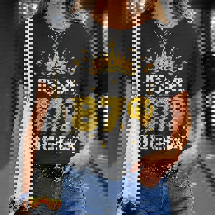 87歳の誕生日プレゼント 87歳の誕生日 87歳の誕生日 Tシャツ 彼女への贈り物