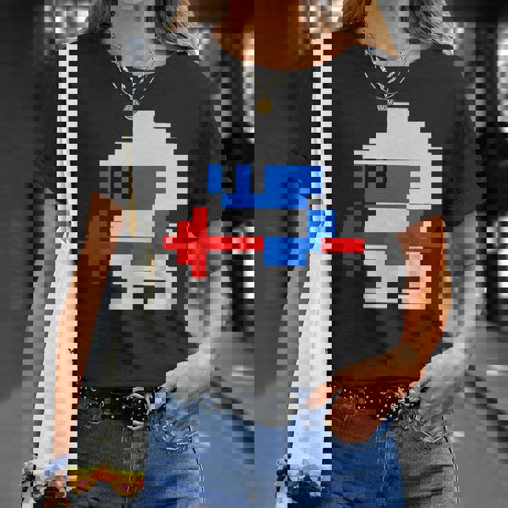 8ビット80年代レトロクラシックビデオゲームキャラクターダグヒーロー Tシャツ 彼女への贈り物