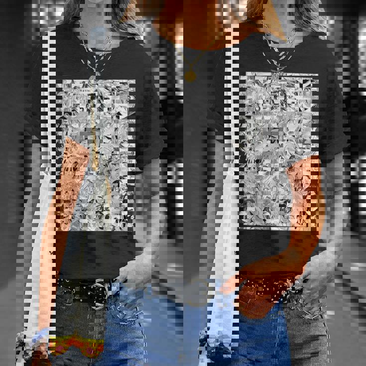 Ahegao オタクアニメ 垂れ下がるよだれアニメ Weeb Love Tシャツ 彼女への贈り物