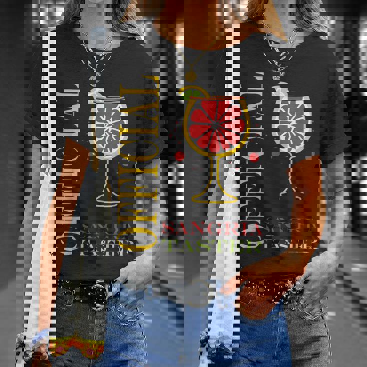 Alcohol Officialangria Taster Drinkangria Tシャツ 彼女への贈り物