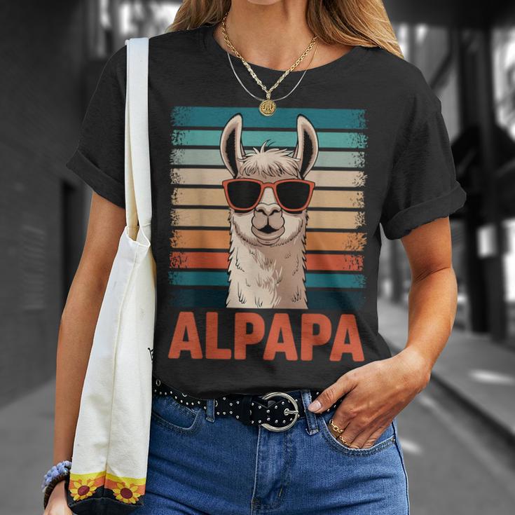 Alpapa Alpaca Dad Divertente Llama Regalo Per La Festa Del Maglietta Regalos para ella
