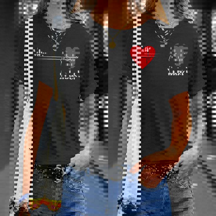 And I'm Back 心臓専門医 心臓サバイバー 心臓病患者 心臓 Tシャツ 彼女への贈り物