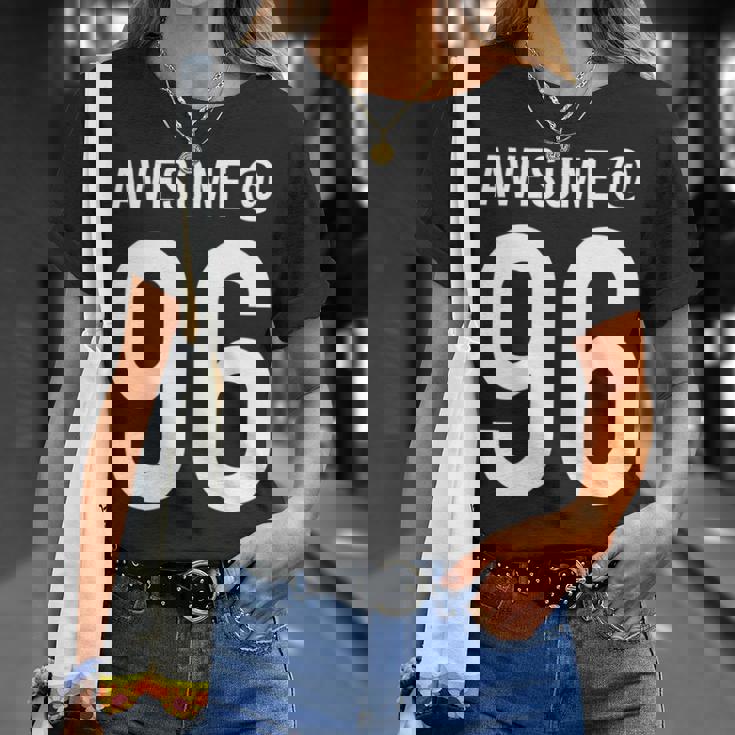 Awesome At 96 面白い96歳の誕生日のお祝いに 長袖tシャツ Tシャツ 彼女への贈り物