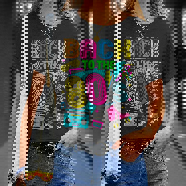 Back To 80'S 1980S Retrointage Eighties Costume Party Tシャツ 彼女への贈り物