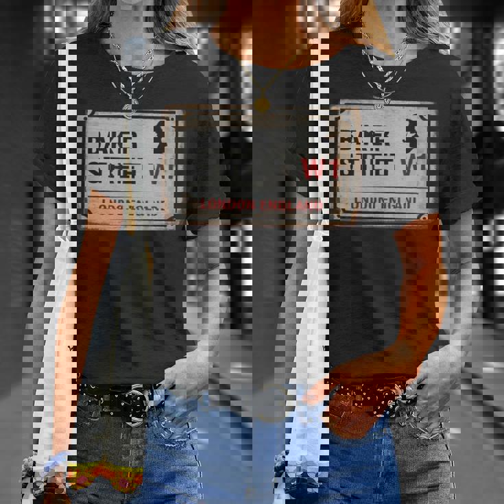 Bakertreet W1 London England Old Rustedstreet サインtシャツ Tシャツ 彼女への贈り物