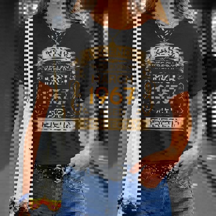 Birthday Legends Were Born Ins March 1967 Tシャツ 彼女への贈り物