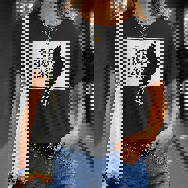 The Biwa Lake 琵琶湖 滋賀 地図【47都道府県】ジモtティ Jimo-T 地元愛 お土産 面白 Tシャツ 彼女への贈り物