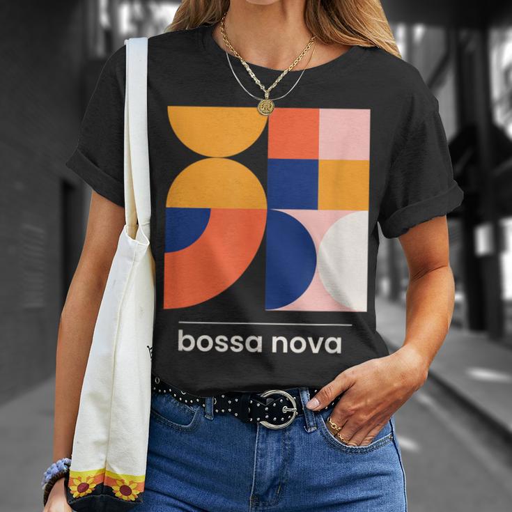 Bossa Nova ブラジル ジャズミュージック ヴィンテージモダンデザインtシャツ Tシャツ 彼女への贈り物