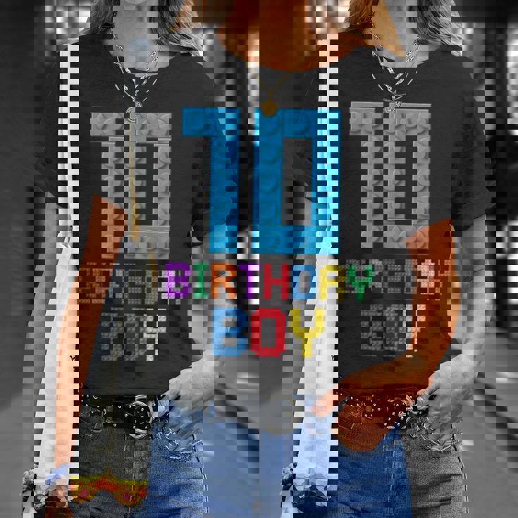 Building Bricks 10歳の誕生日 男の子 10年 マスタービルダー Tシャツ 彼女への贈り物