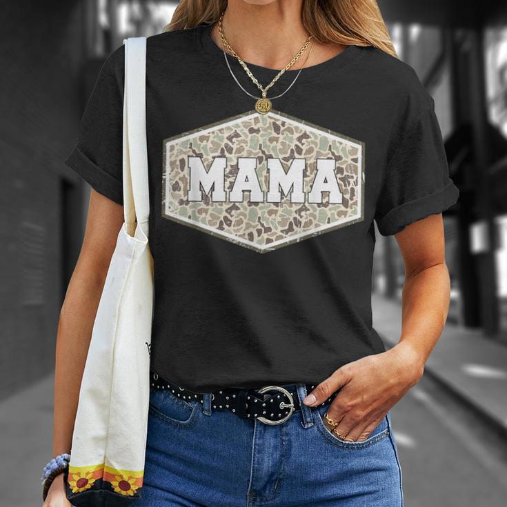 Camo Hunting Mama Vintage Camo Mom Mother's Day Hunting Wife T-Shirt Gifts for Her