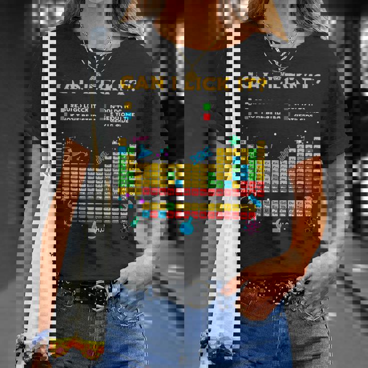 Can I Lick It 周期表 面白い 科学 先生 学生 Tシャツ 彼女への贈り物