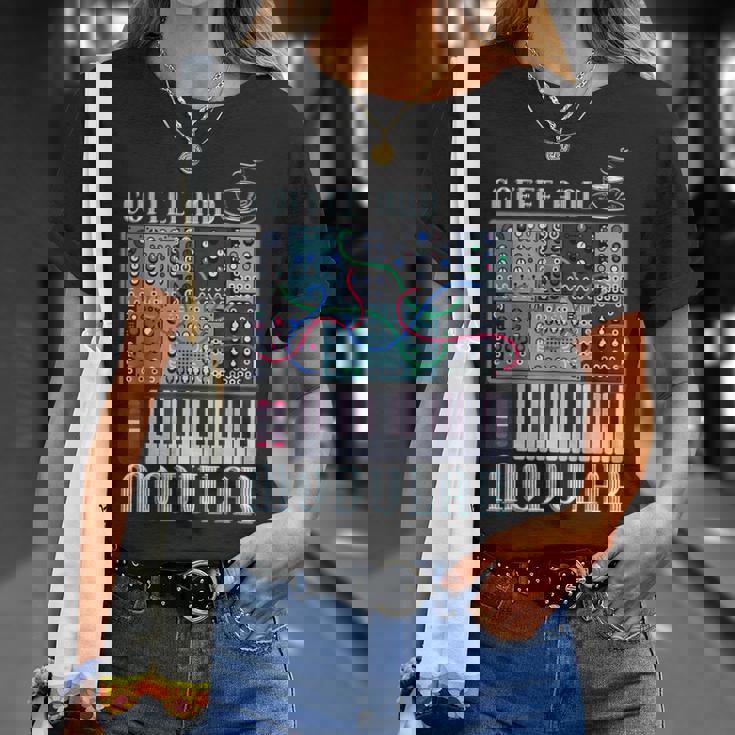Coffee And Modular アナログシンセサイザー 波形シンセ Tシャツ 彼女への贈り物