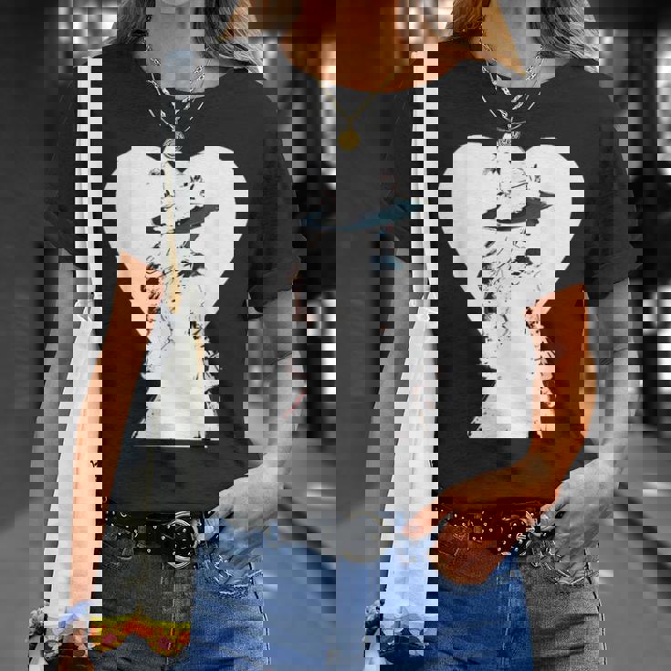 Corazón De Una Bruja Blanca Camiseta unisex Regalos para ella