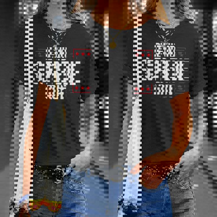 Defundupreme Court 政治的声明 長袖tシャツ Tシャツ 彼女への贈り物