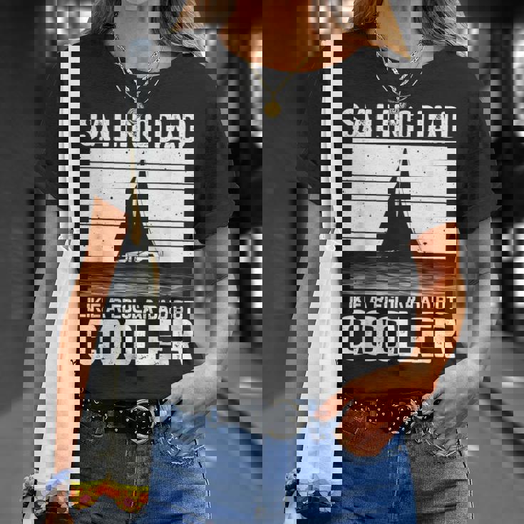 Divertente Regalo Per La Festa Del Papà In Barca Aela Papà Barca Marinaio Uomini Maglietta Regalos para ella