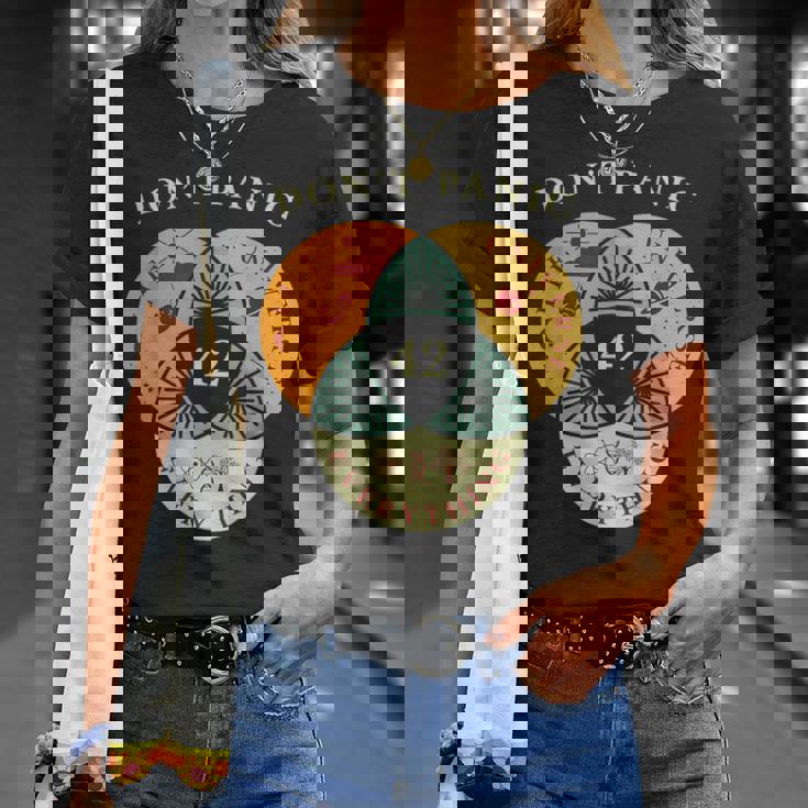 Don't Panic Life Universe Everything 42F 宇宙愛好家 Tシャツ 彼女への贈り物