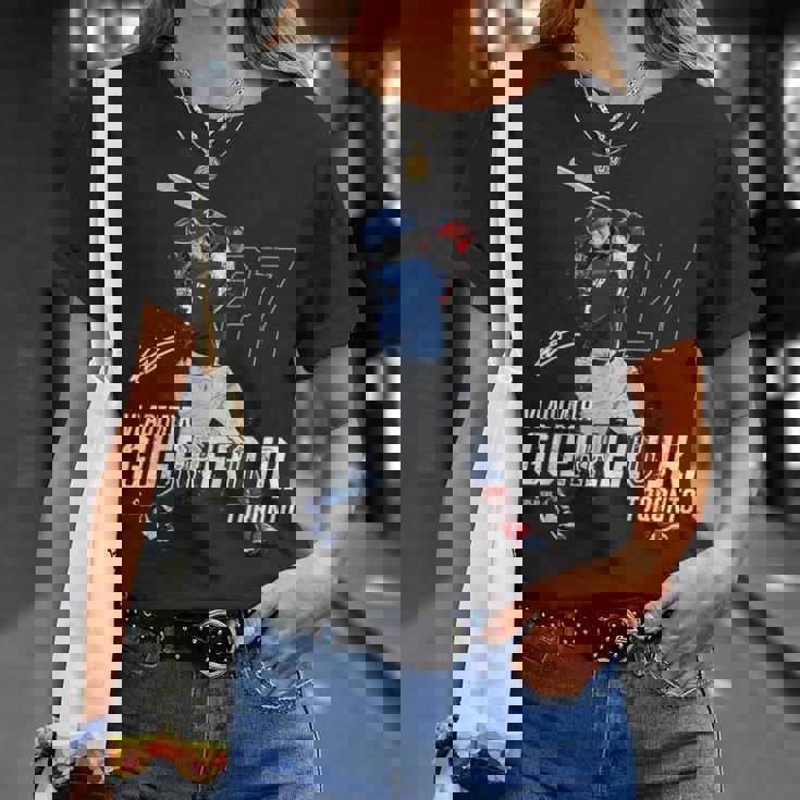 Dynamic Poseladimir Guerrero Jr Toronto Baseball Mlbpa Tシャツ 彼女への贈り物