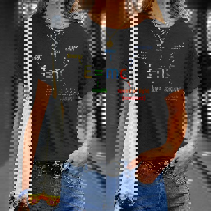 E Equals M C 2乗 EMc2 科学方程式 Tシャツ 彼女への贈り物
