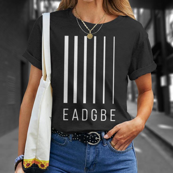 Eadgbe 6弦ギタープレーヤー&ギタリスト クールなミュージシャン 長袖tシャツ Tシャツ 彼女への贈り物