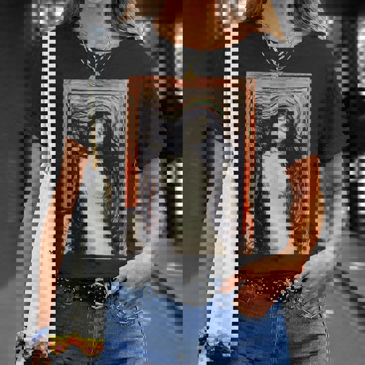 Edvard Munch作 マドンナ Tシャツ 彼女への贈り物